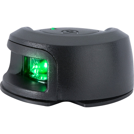 Attwood LightArmor Deck Mount Navigation Light - Black Composite - Starboard (green) - 2NM [NV2012PBG-7] - First Stop Marine