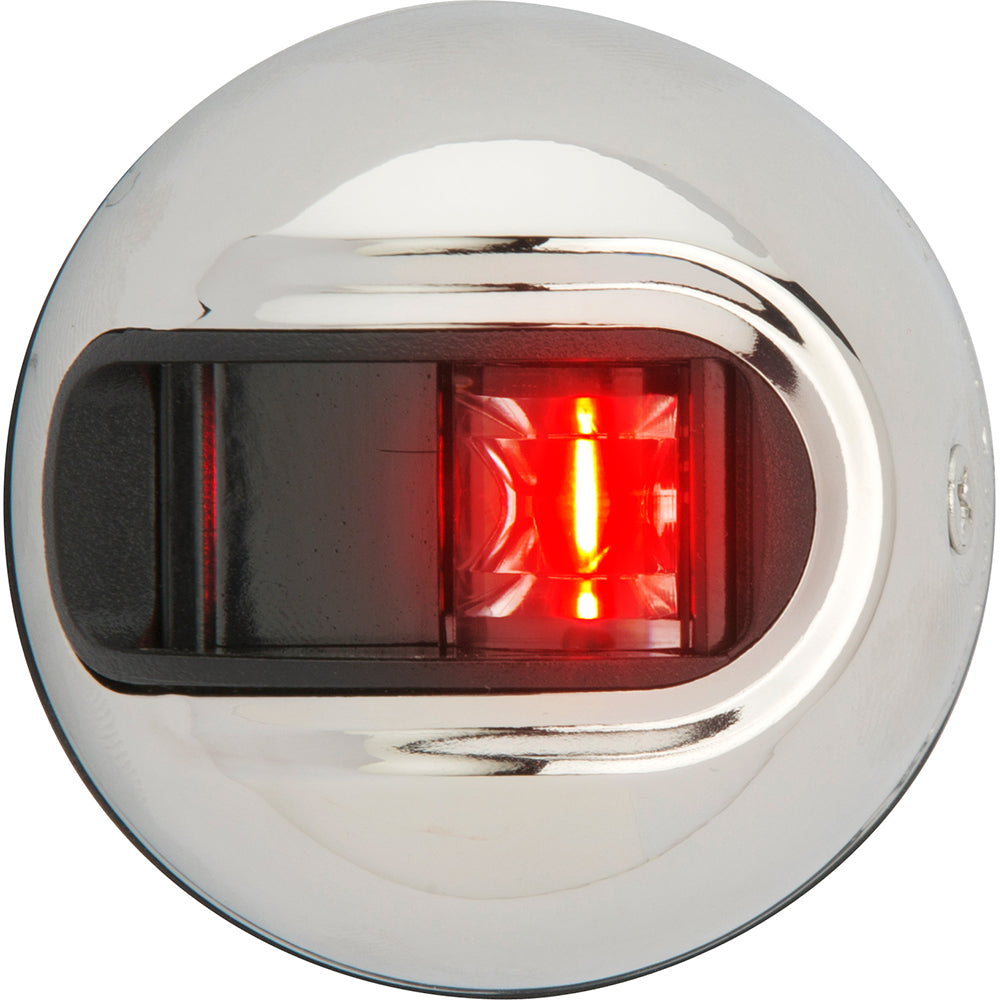 Attwood LightArmor Vertical Surface Mount Navigation Light - Port (red) - Stainless Steel - 2NM [NV3012SSR-7] - First Stop Marine