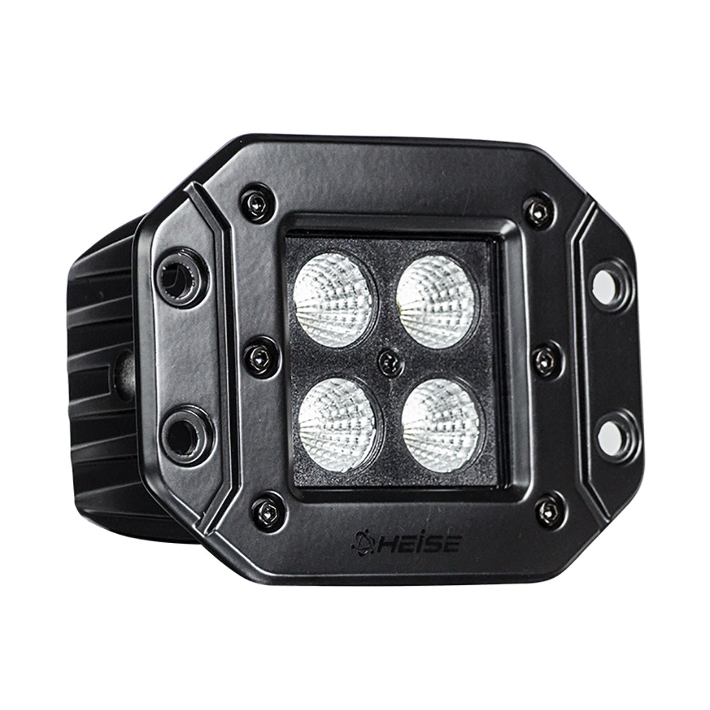 HEISE Blackout LED Cube Light - Flush Mount - 3" [HE-BFMCL2] - First Stop Marine