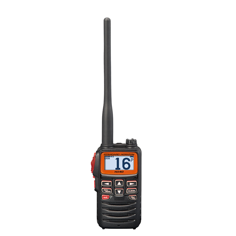 Standard Horizon HX40 Handheld 6W Ultra Compact Marine VHF Transceiver w/FM Band [HX40] - First Stop Marine