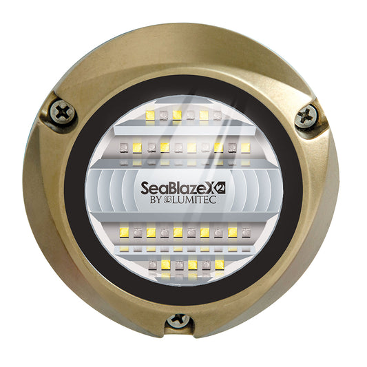 Lumitec SeaBlazeX2 LED Underwater Light - Dual Color - White/Blue [101516] - First Stop Marine