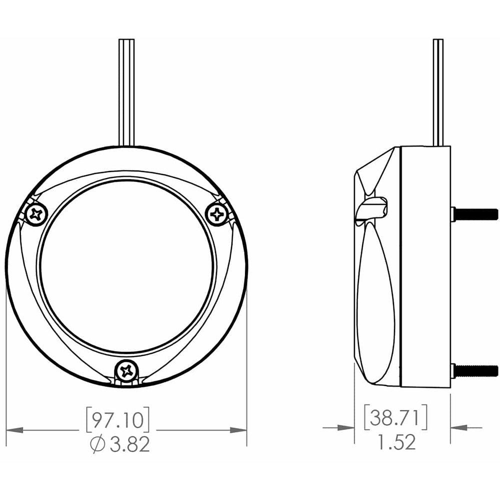 Lumitec Zambezi Quattro Surface Mount Underwater Light - White/Blue [101459] - First Stop Marine