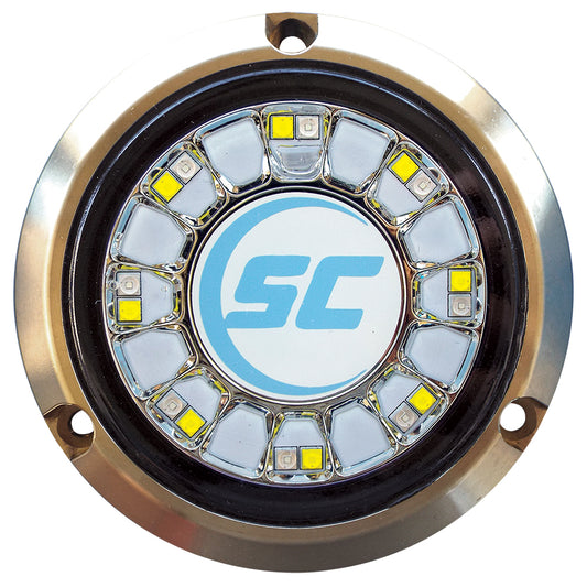 Shadow-Caster Blue/White Color Changing Underwater Light - 16 LEDs - Bronze [SCR-16-BW-BZ-10] - First Stop Marine