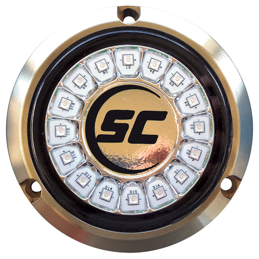 Shadow-Caster Great White Single Color Underwater Light - 16 LEDs - Bronze [SCR-16-GW-BZ-10] - First Stop Marine