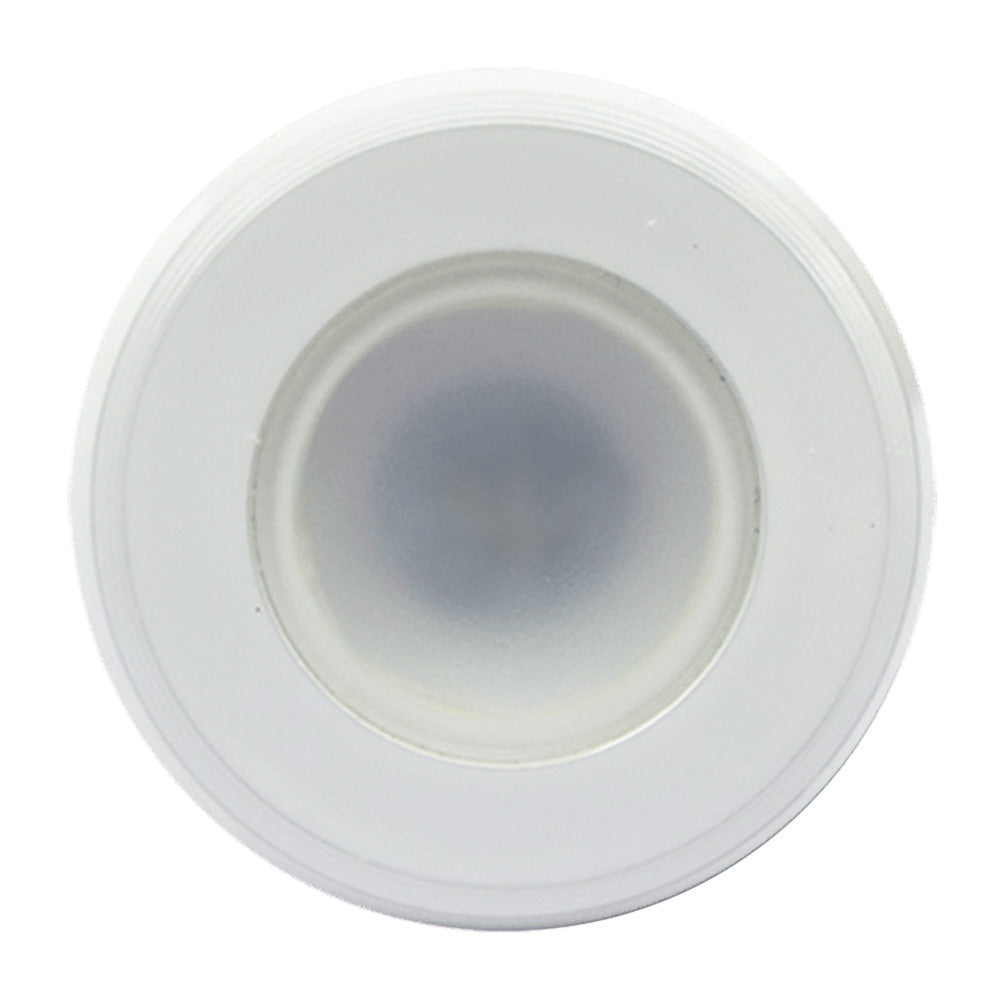 Shadow-Caster Single Color White Non-Dimmable White Powder Coat Down Light [SCM-DL-GW] - First Stop Marine