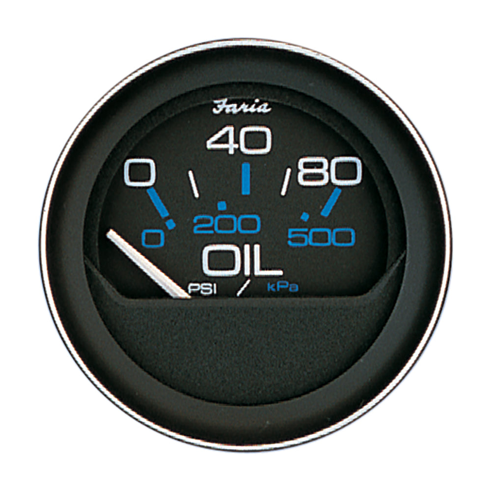 Faria Coral 2" Oil Pressure Gauge (80 PSI) [13002] - First Stop Marine