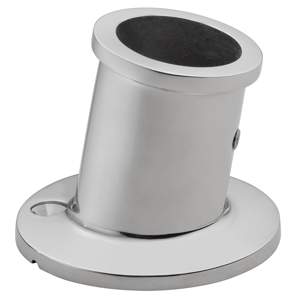Whitecap Top-Mounted Flag Pole Socket - Stainless Seel - 1-1/4" ID [6169] - First Stop Marine