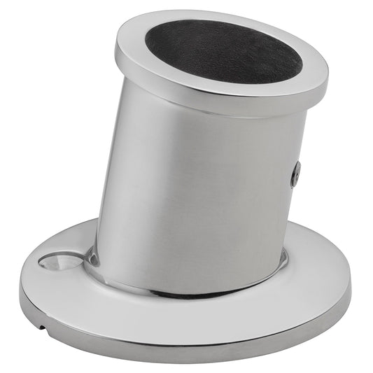 Whitecap Top-Mounted Flag Pole Socket - Stainless Seel - 1-1/4" ID [6169] - First Stop Marine