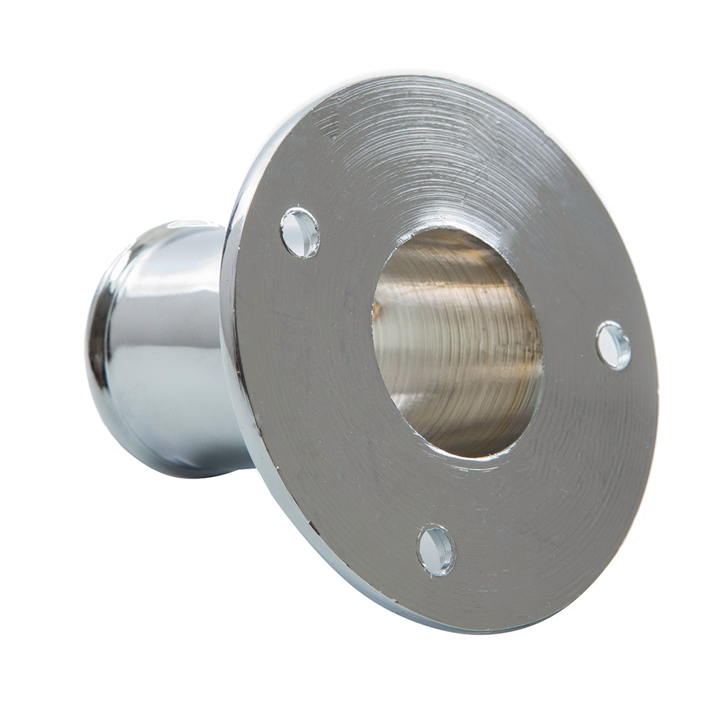 Whitecap Top-Mounted Flag Pole Socket CP/Brass - 1" ID [S-5002] - First Stop Marine