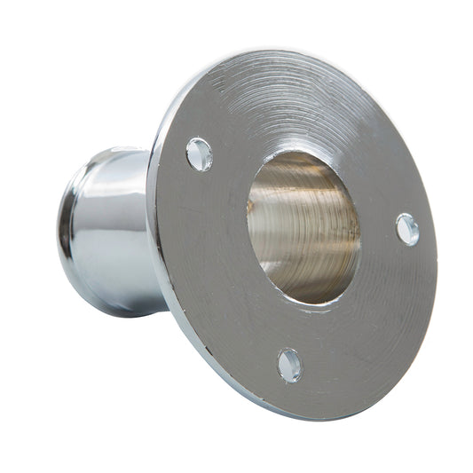 Whitecap Top-Mounted Flag Pole Socket CP/Brass - 1" ID [S-5002] - First Stop Marine
