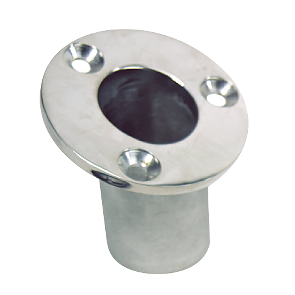 Whitecap Flush Mount Flag Pole Socket - Stainless Steel - 1-1/4" ID [6170] - First Stop Marine