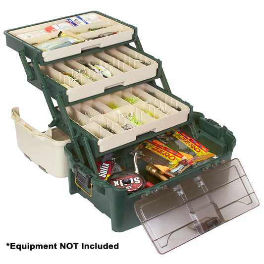 Plano Hybrid Hip 3-Tray Tackle Box - Forest Green [723300] - First Stop Marine