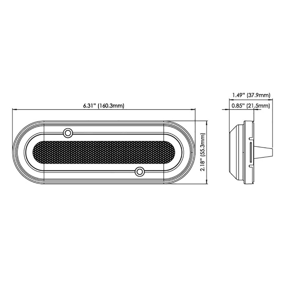 OceanLED M6 Gen2 Mast Light - Surface Mount - Warm White [011204WW] - First Stop Marine