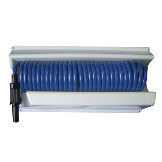 Whitecap 25 Blue Coiled Hose w/Mounting Case [P-0443] - First Stop Marine