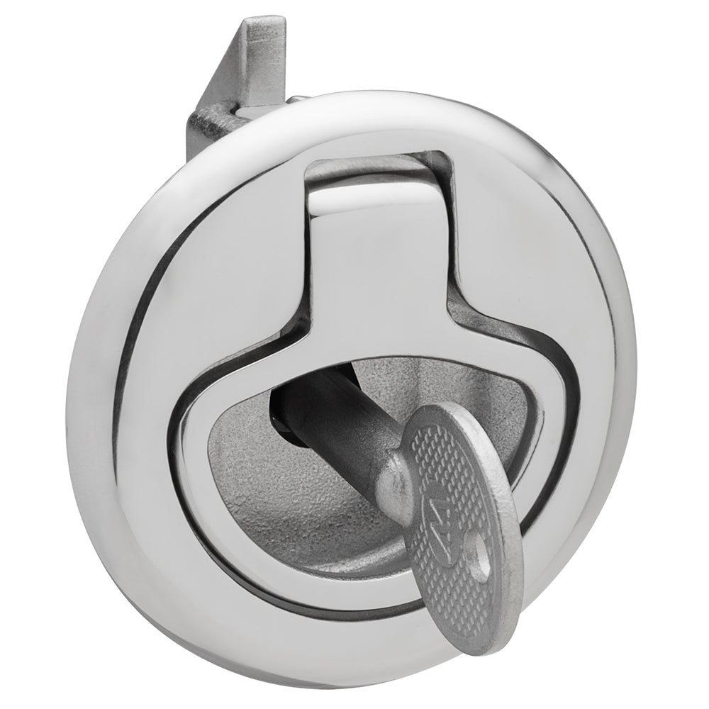 Whitecap Slam Latch Stainless Steel Locking Ring Pull [6136C] - First Stop Marine