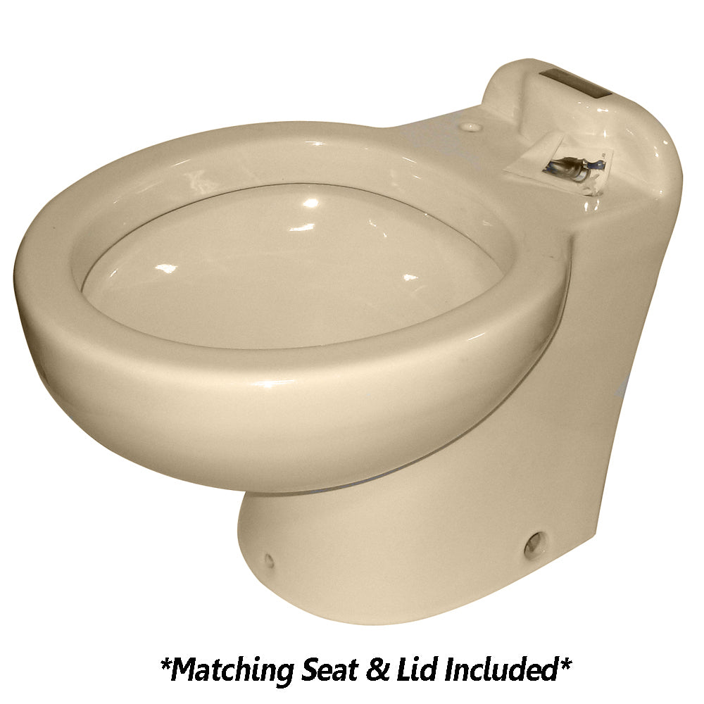 Raritan Marine Elegance - Household Style - Almond - Tall Angle Back - Freshwater Solenoid - Smart Toilet Control - 12V [230AHF012] - First Stop Marine