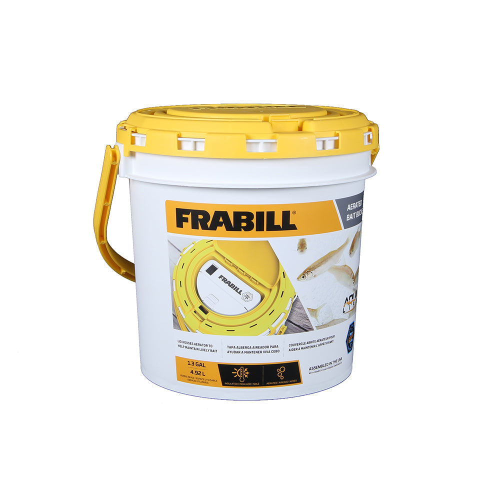 Frabill Dual Fish Bait Bucket w/Aerator Built-In [4825] - First Stop Marine