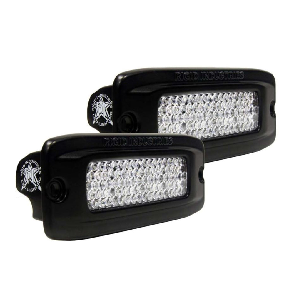 RIGID Industries SR-Q PRO Back Light Kit - Flush Mount Diffused - Pair - Black [980033] - First Stop Marine