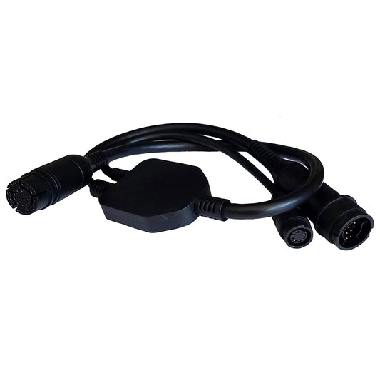 Raymarine Adapter Cable 25-Pin to 25-Pin  7-Pin - Y-Cable to RealVision  Embedded 600W Airmar TD to Axiom RV [A80491] - First Stop Marine