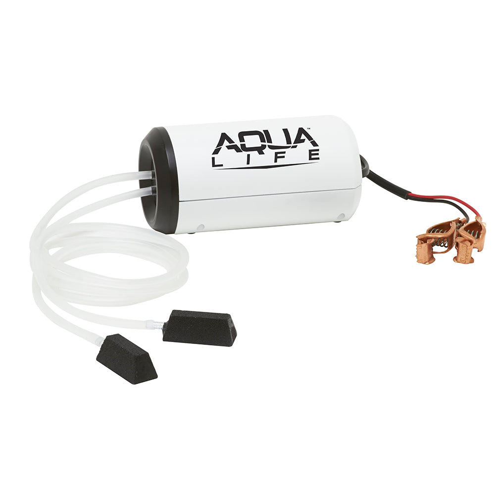 Frabill Aqua-Life Aerator Dual Output 12V DC Greater Than 25 Gallons [14213] - First Stop Marine