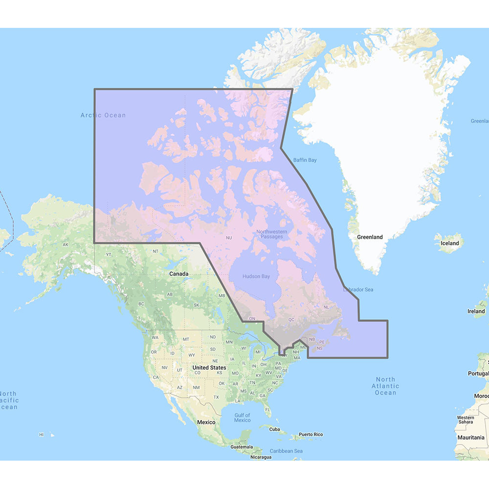 Furuno Canada North  East - Vector Charts, 3D Data  Standard Resolution Satellite Photos - Unlock Code [MM3-VNA-021] - First Stop Marine