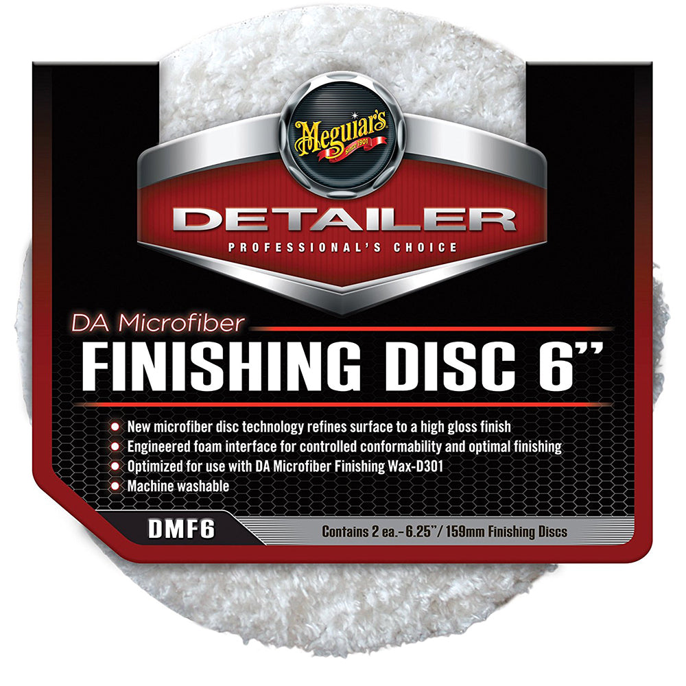 Meguiars DA Microfiber Finishing Disc - 6" - 2-Pack [DMF6] - First Stop Marine