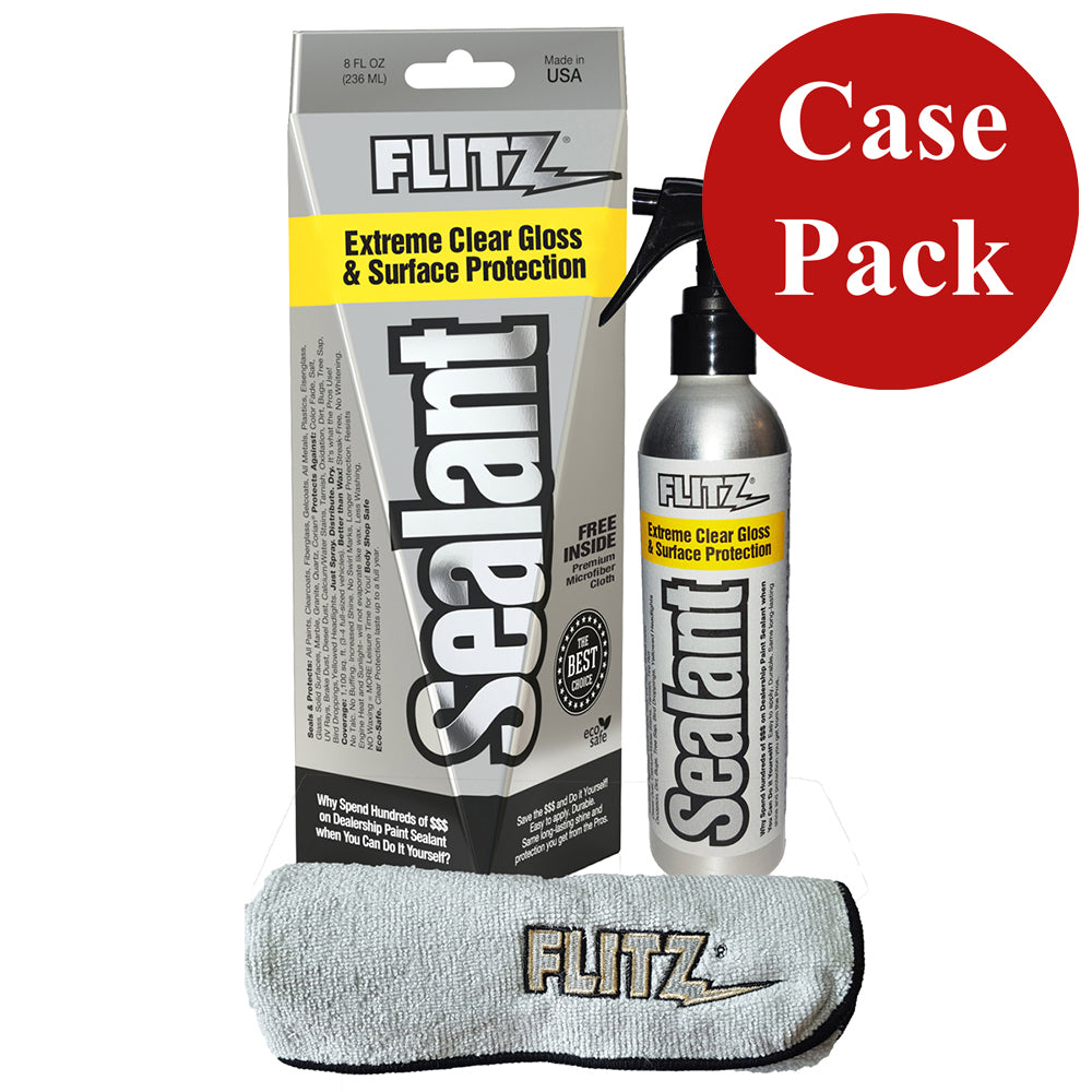 Flitz Ceramic Sealant Spray Bottle w/Microfiber Polishing Cloth - 236ml/8oz *Case of 6* [CS 02908CASE] - First Stop Marine