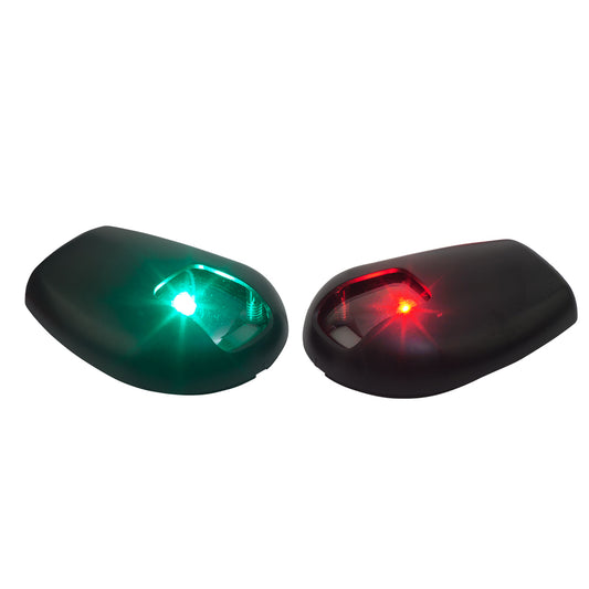 Sea-Dog Black Side Mount LED Navigation Lights - 1 NM - Port  Starboard [400078-1] - First Stop Marine