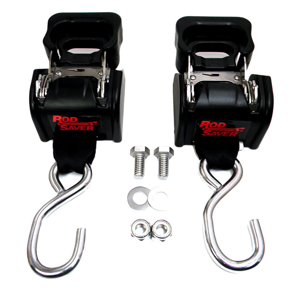 Rod Saver Stainless Steel Retractable Transom Tie-Down - 40" - Pair [SSRT40] - First Stop Marine