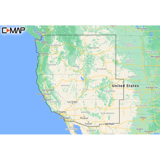 C-MAP M-NA-Y211-MS US Lakes West REVEAL Inland Chart [M-NA-Y211-MS]