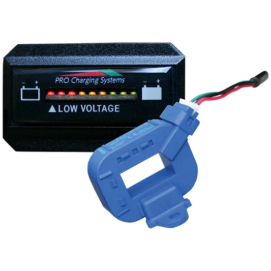Dual Pro Lithium Battery Gauge - Single - Rectangle Horizontal Display [BFGHLITH] - First Stop Marine