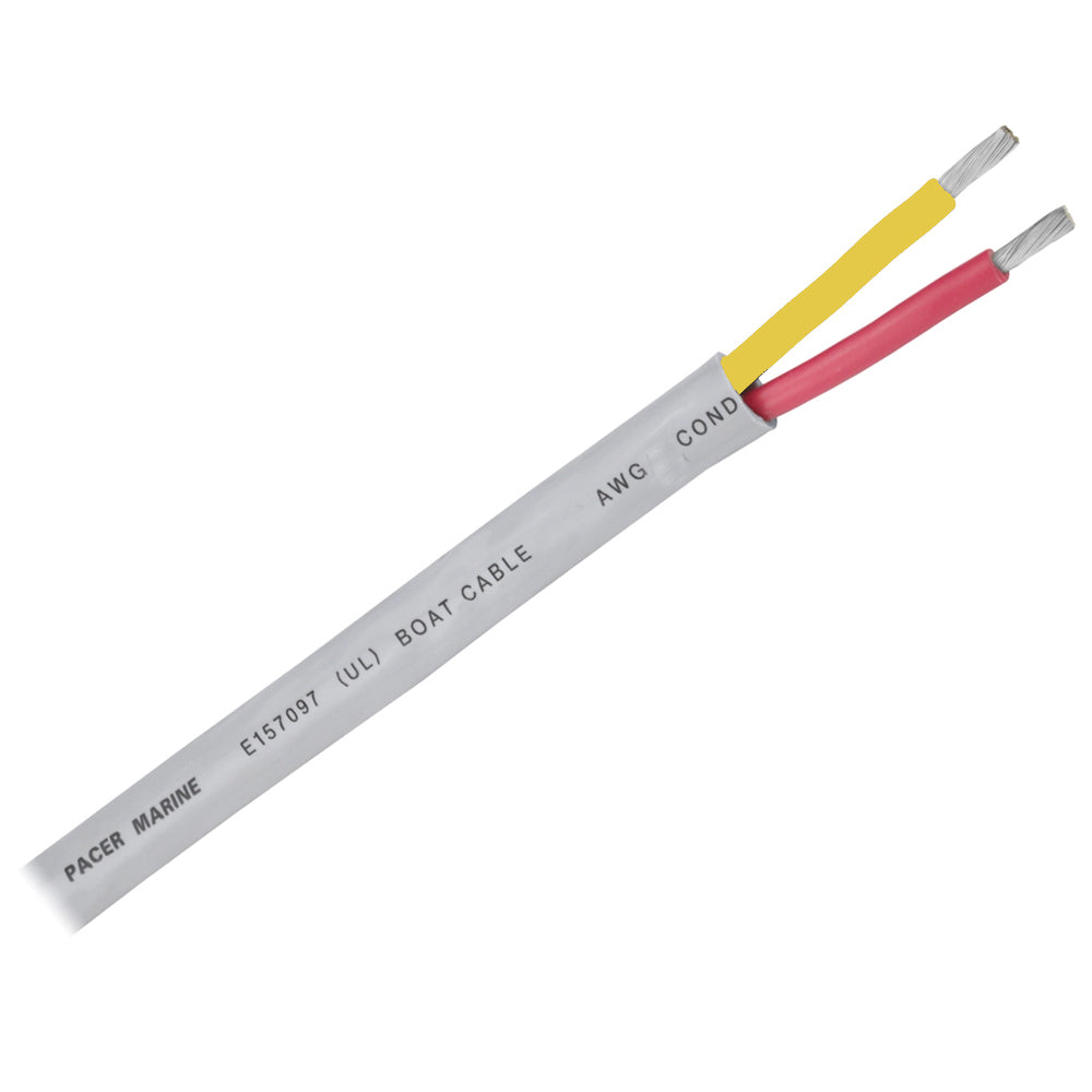 Pacer 10/2 AWG Round Safety Duplex Cable - Red/Yellow - 100 [WR10/2RYW-100] - First Stop Marine