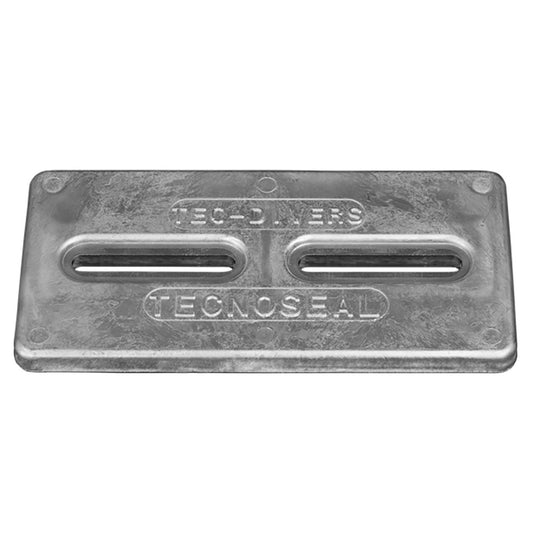 Tecnoseal Rectangular Zinc Plate Anode w/Inserts - 12" x 6" x 1" [TEC-DIVERSD] - First Stop Marine