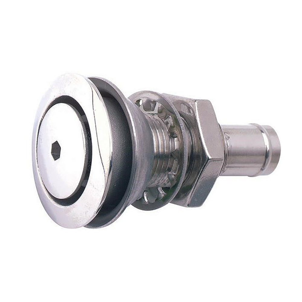 Attwood 316 Stainless Steel Alloy Flush Mount Fuel Vent - Straight Vent [66031-3] - First Stop Marine